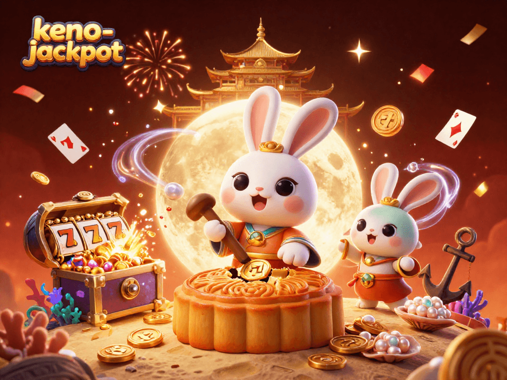 Experience the excitement of keno-jackpot with this vibrant 3D casino illustration, showcasing lucky numbers and stunning rewards.
