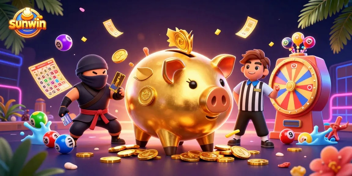 Engage with the sunwin gaming experience alongside characters in an exciting casino-themed battle.