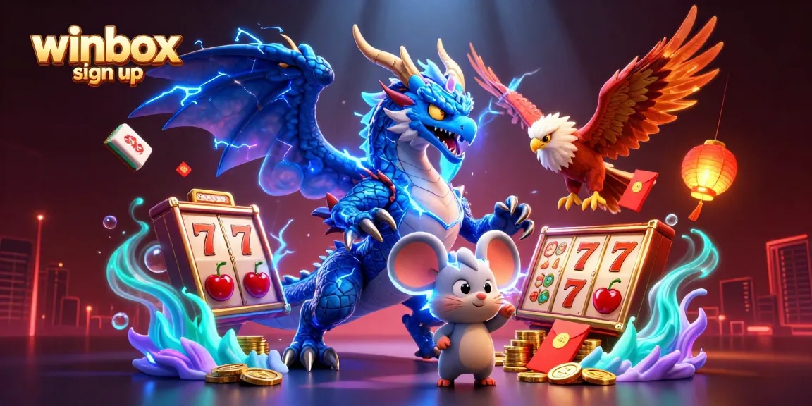 Enhance your gaming journey with winbox sign up and engaging characters amid slot game elements.