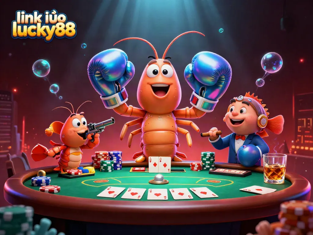 Engage in thrilling gameplay with link vào lucky88 featuring vibrant characters and dynamic poker elements.