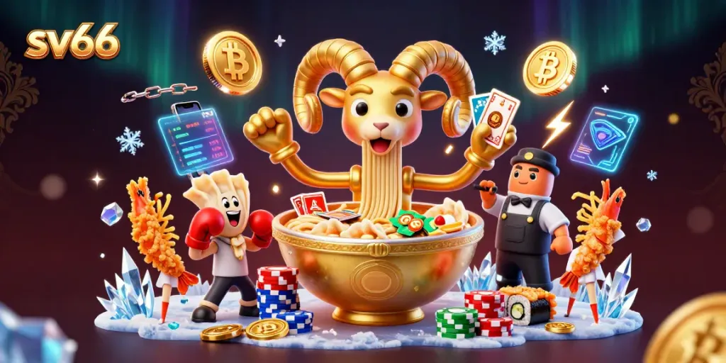 Engage with sv66's vibrant online casino experience featuring lively characters in action.