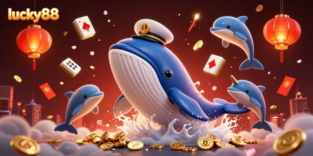 Experience thrilling casino adventures with lucky88 in this vibrant underwater scene.
