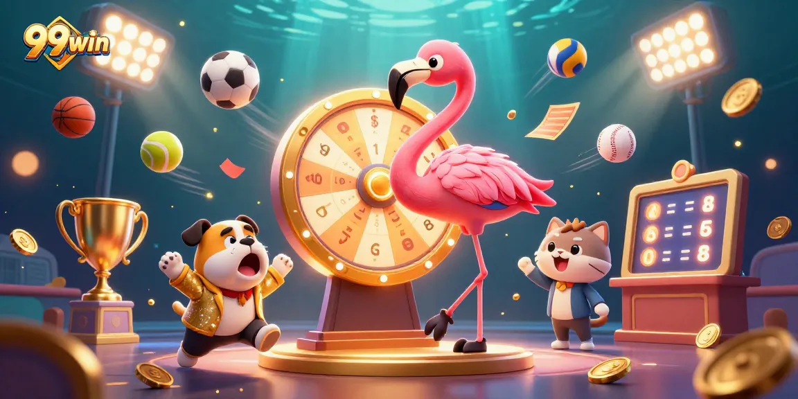 Experience exciting wins with 99win's dynamic online gambling scene featuring engaging game elements.