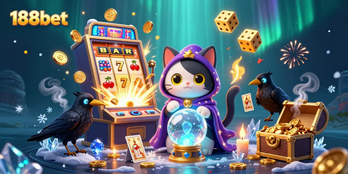 Experience the thrill of 188bet with a vibrant 3D slot machine and dynamic casino elements.