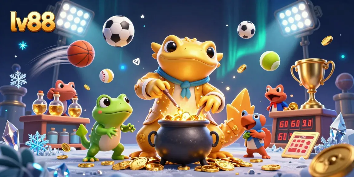Experience thrilling gaming with lv88, featuring a golden alchemist and dynamic sports elements.