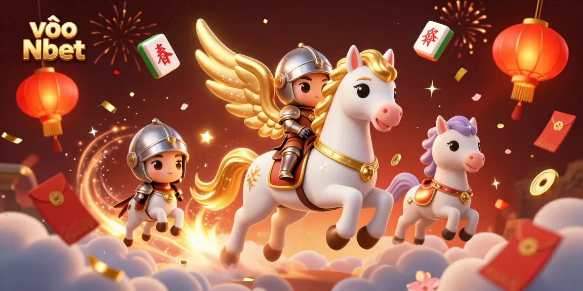Engage in exciting gameplay with vào Nbet, featuring a cosmic adventure illustration of a white horse and knight.