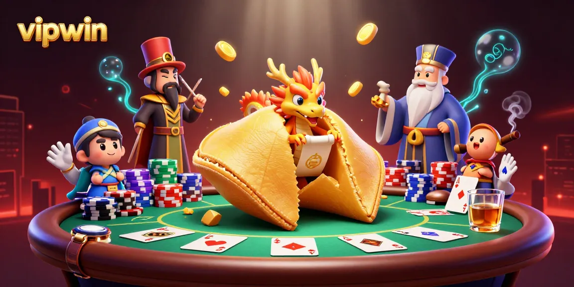 Engage in the thrilling world of vipwin online casino with animated characters and gambling elements