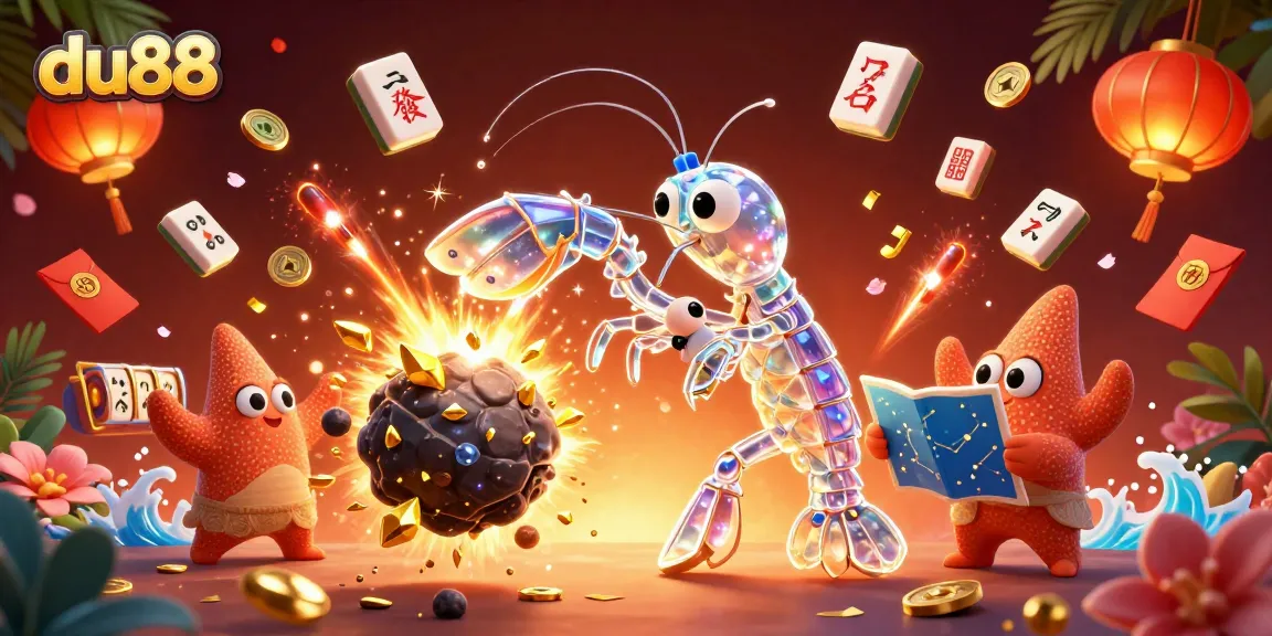 Experience thrilling gameplay at du88 with vibrant illustrations of winning moments and colorful casino elements.