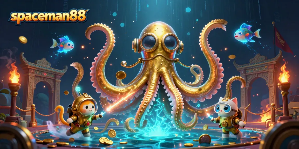 Win big at spaceman88 with exciting slots featuring a kraken, diving cat, and deep-sea action.